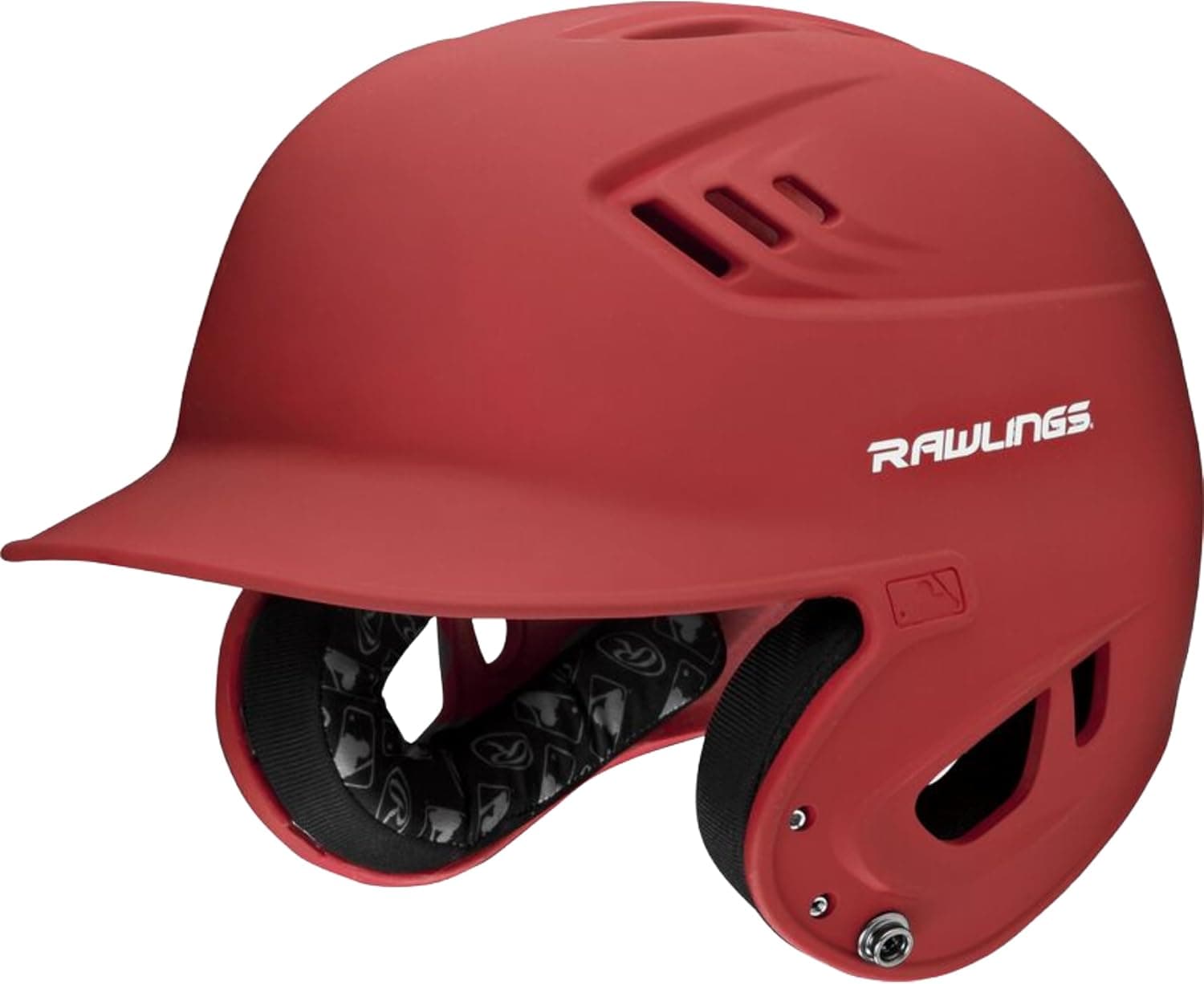 Rawlings R16 VELO Baseball Batting Helmet - Matte Scarlet