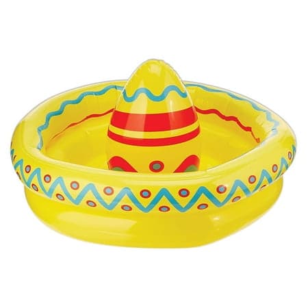Inflatable Sombrero Cooler, 18" x 12"