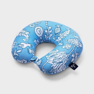 Floral Vines Travel Neck Pillow Blue - Roller Rabbit x Target