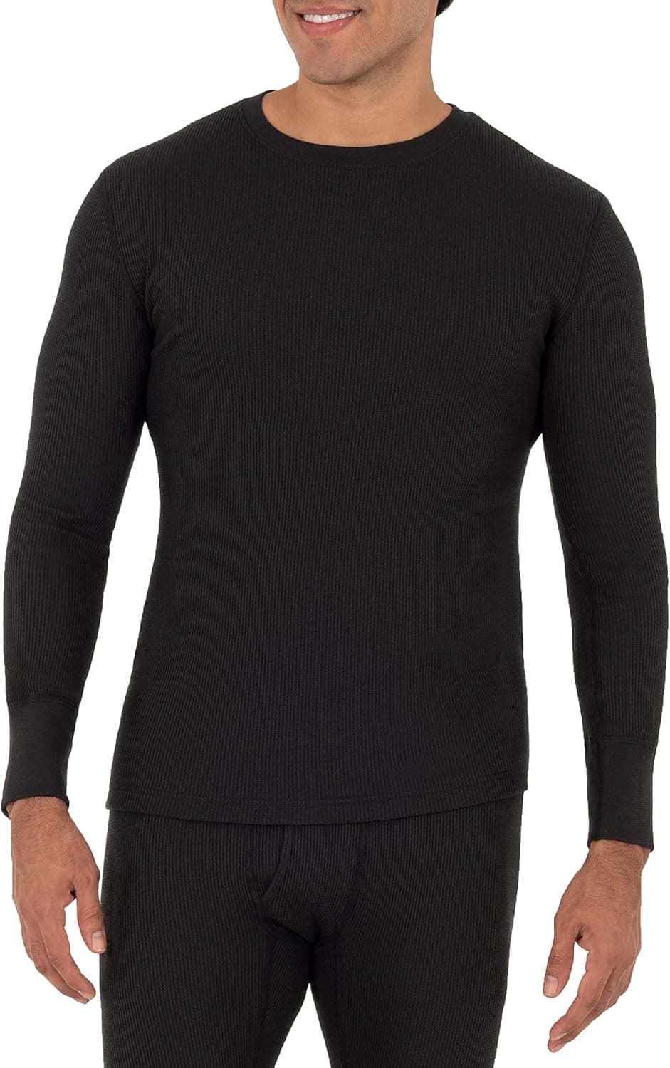 Fruit of The Loom Recycled Waffle Thermal Crew Top