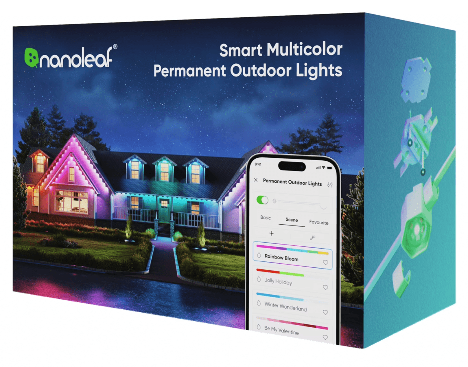 Nanoleaf 100-Feet Matter Smart Multicolor Permanent Outdoor Lights Walmart