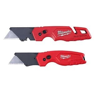 Save on Milwaukee Fastback Folding Utility Knives (2-Pack)