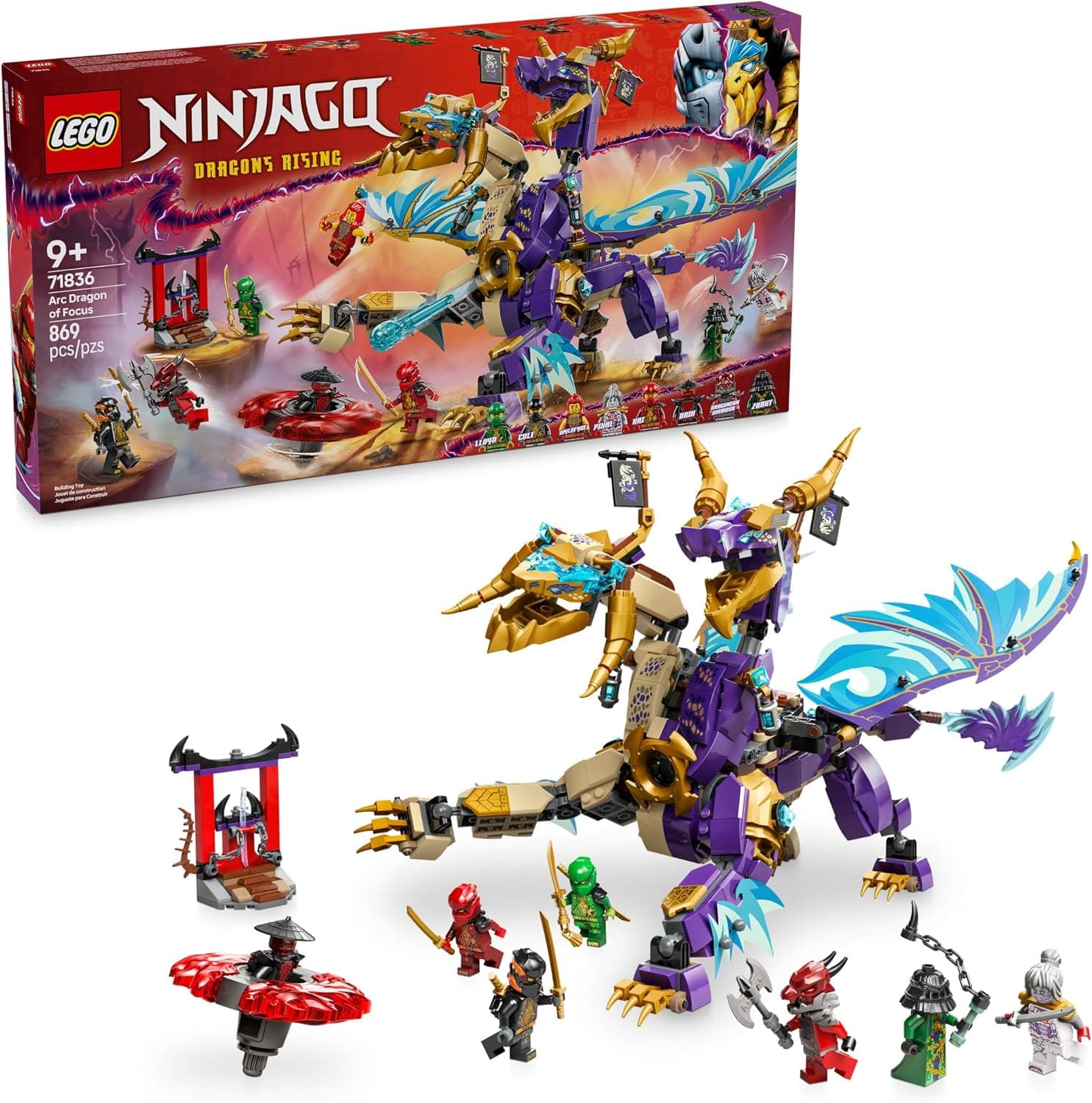 Soar to New Heights with the LEGO NINJAGO Arc Dragon Battle Set