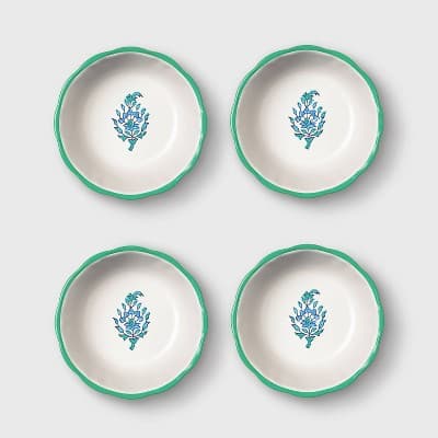4pc 11.5oz Bouquet Mini Bowls Blue - Roller Rabbit x Target