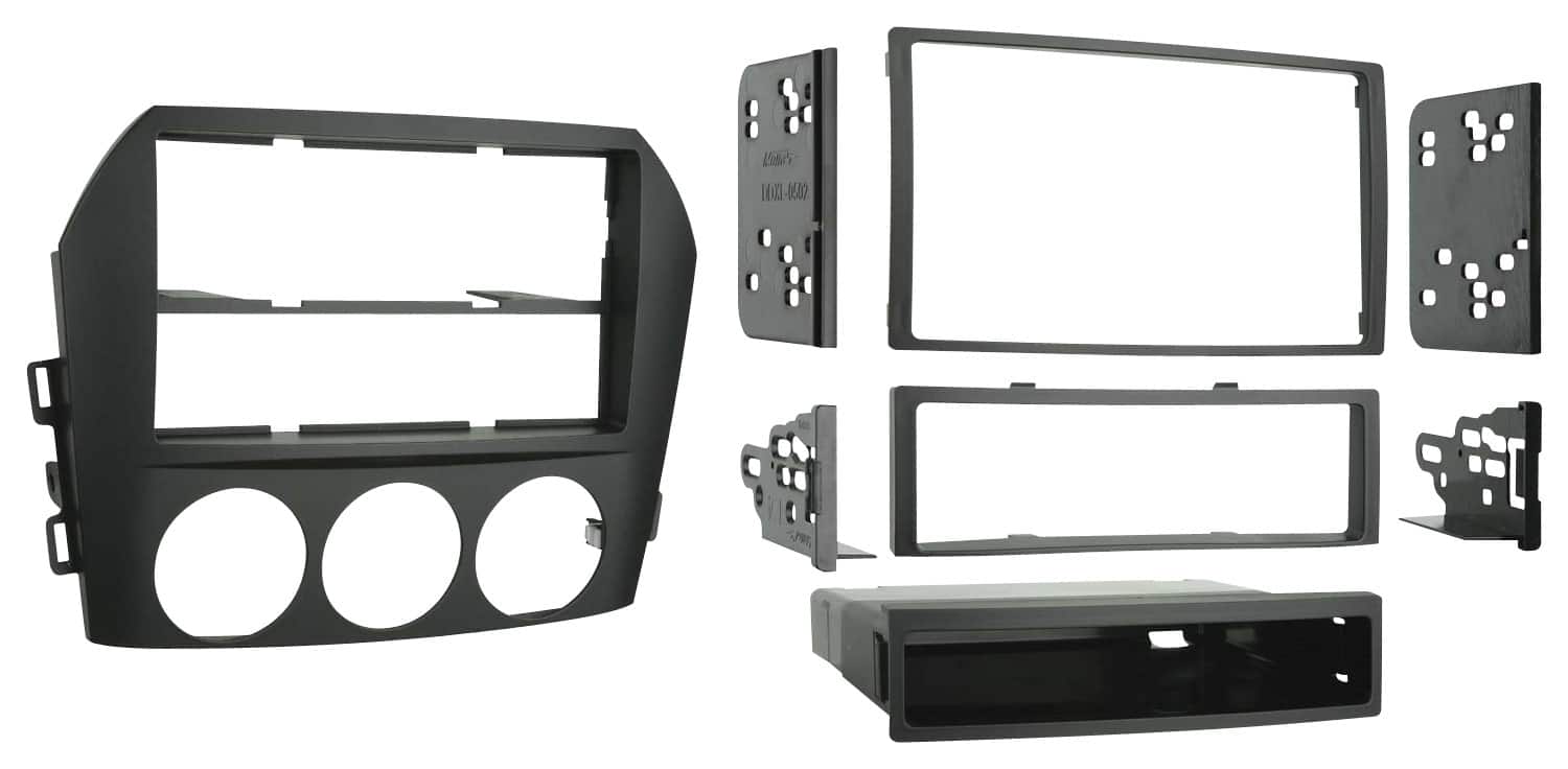 Metra - Dash Kit for Select 2006-2008 Mazda Miata DIN DDIN - Black