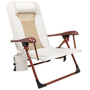 Luxurious Glamping Chair: Ozark Trail Low Profile Recliner