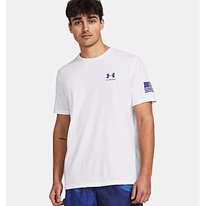 Under Armour Freedom Flag Gradient Men's T-Shirt (White / Team Royal) $13.80