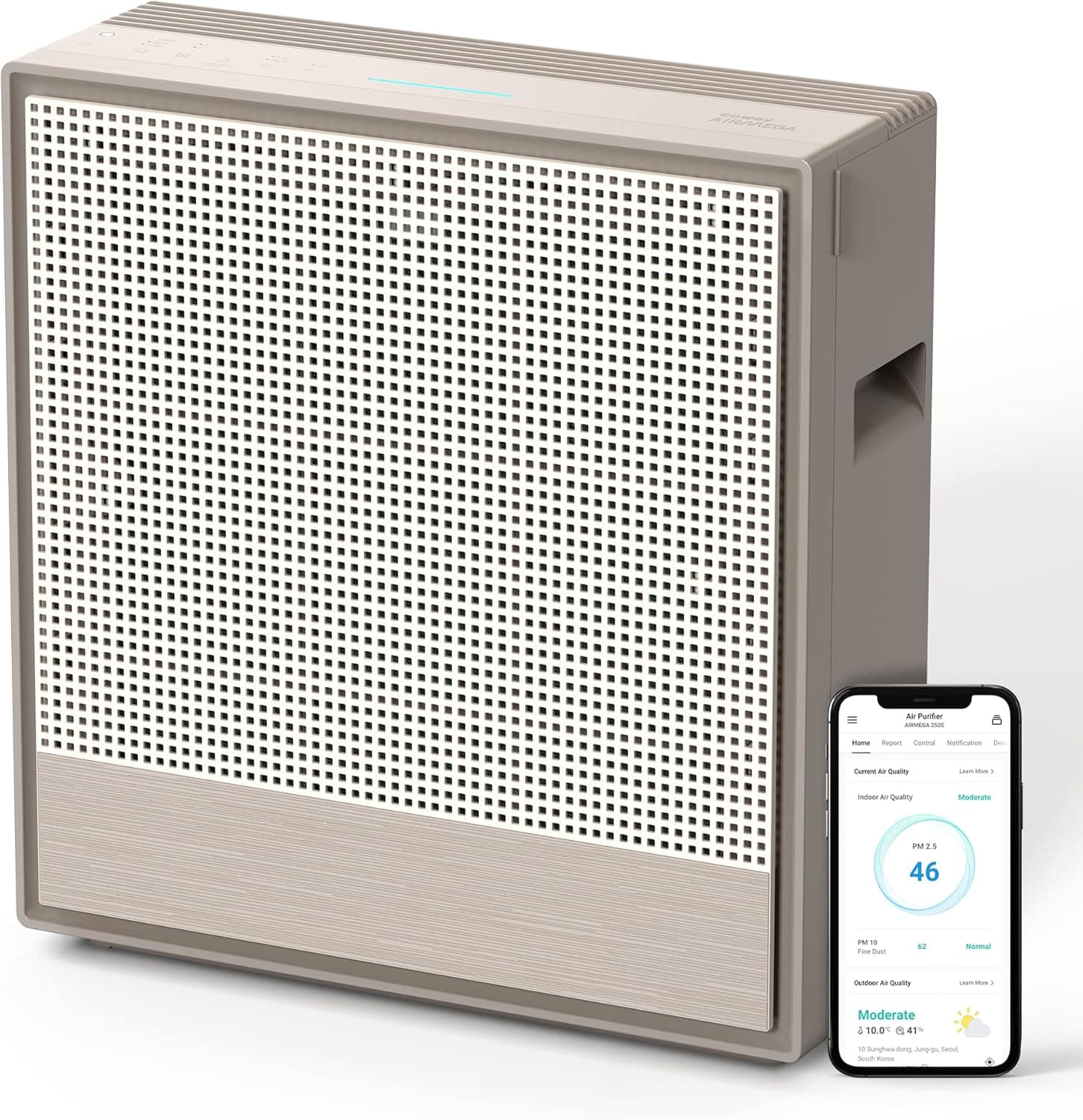 Coway Air Purifier for Large Rooms - Powerful Filtration, Smart App Control