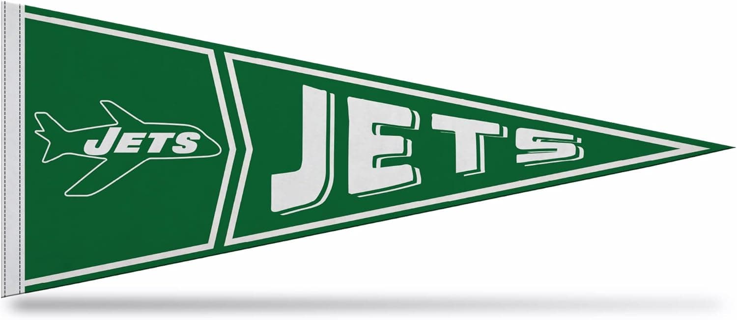 Elevate Your NFL Fandom with Rico Industries Jets Retro Pennant