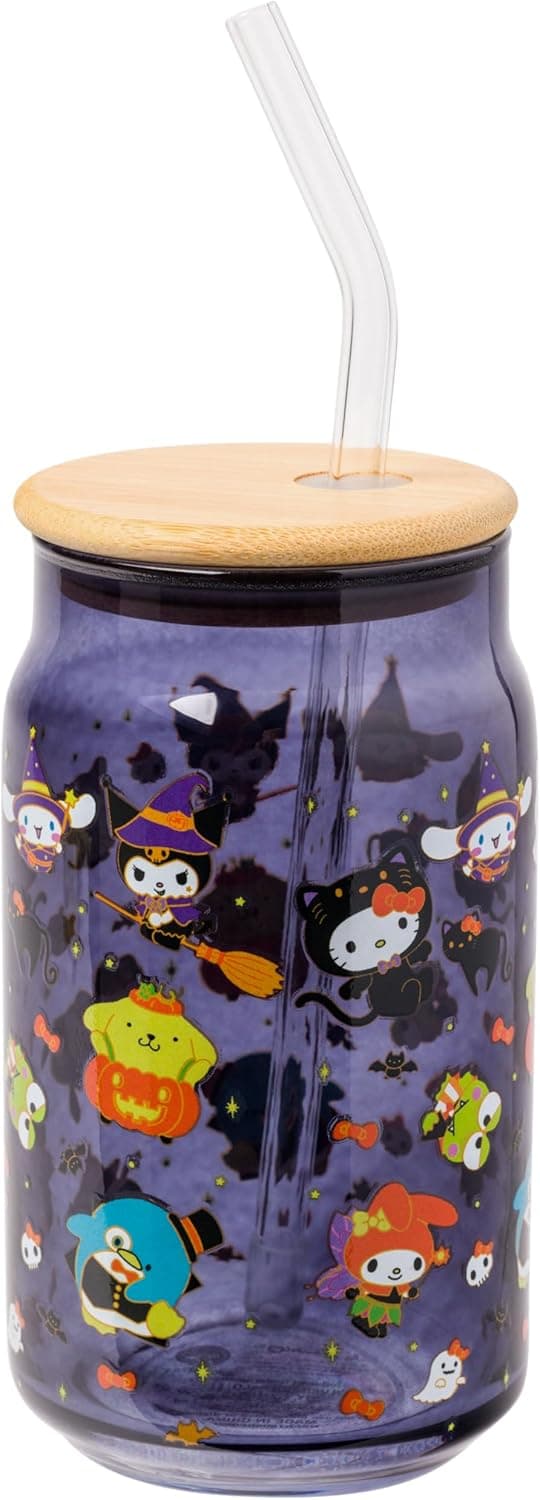 Hello Kitty & Friends Halloween Tumblers with Lids and Straws