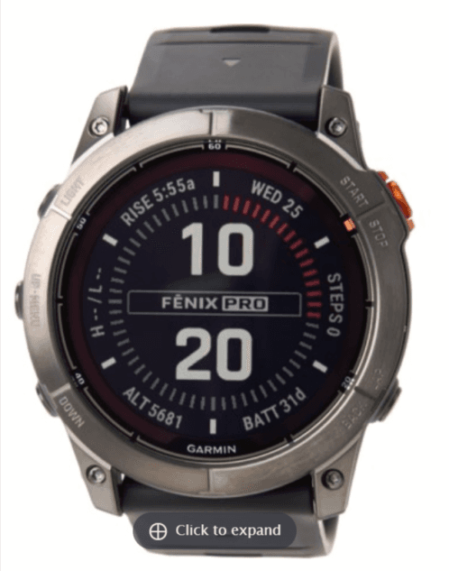 Garmin Fenix 7X Pro Multisport GPS Solar Smartwatch (51mm) Sierra
