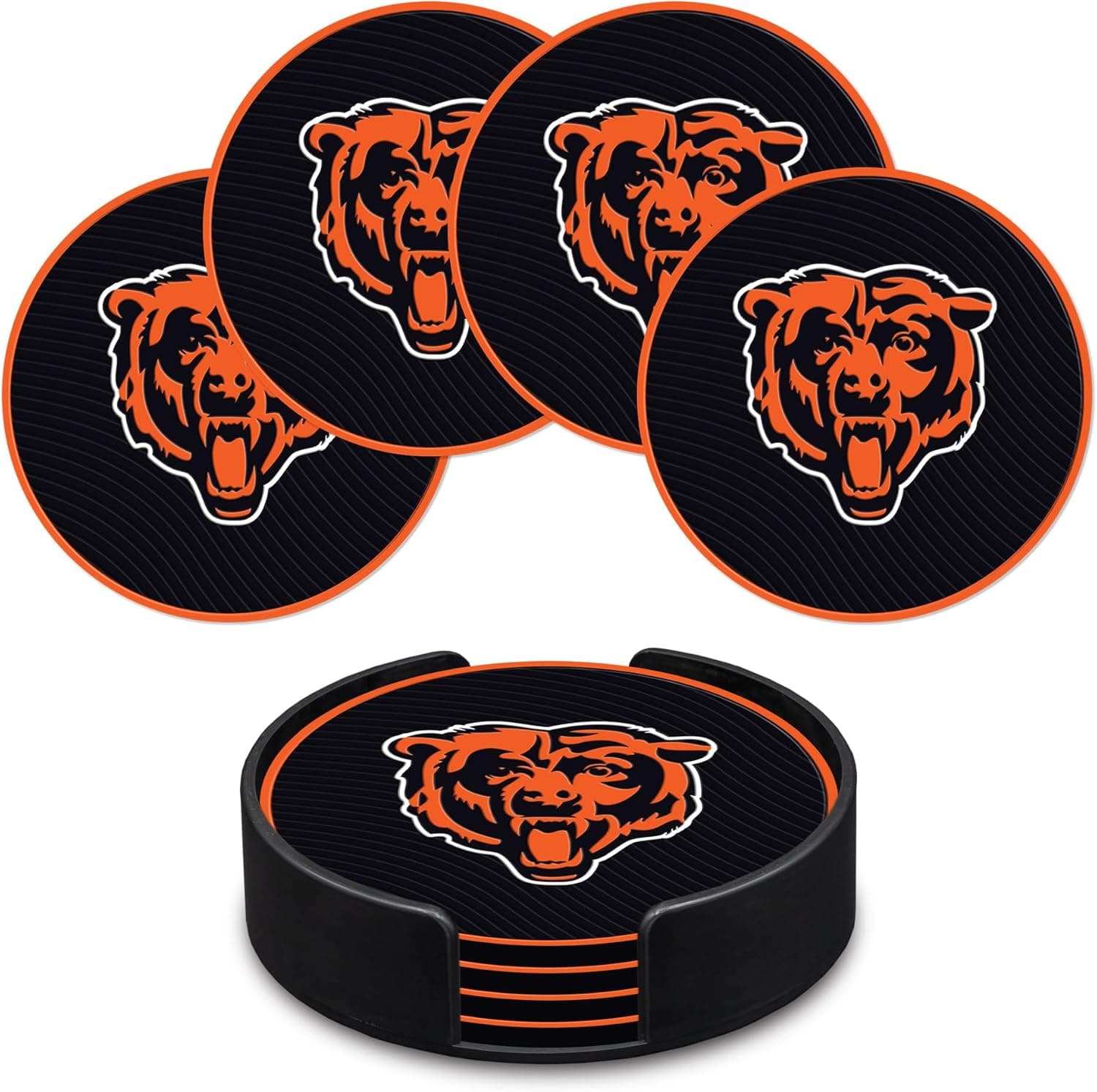 Chicago Bears Coaster Set: 4-Pack Savings on NFL Favorites