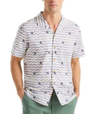 66% Off Nautica x JAWS Men's Camp Shirt at Macy's