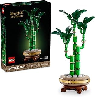 LEGO Botanicals Lucky Bamboo Building Set - Artificial Plant for Indoor Home Décor, Adults Ages 18+ - Gift for Valentines Day for Him - Fake Plant Decoration for Table, Desk, Office - 10344