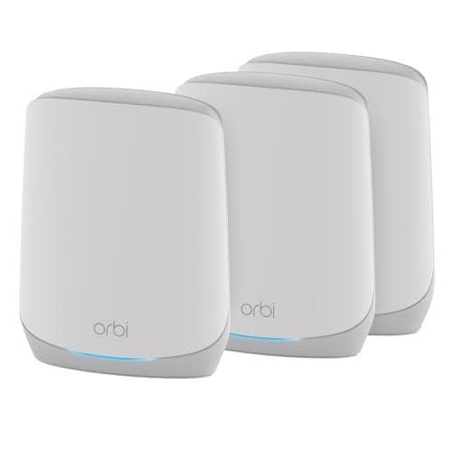 3-Pack NETGEAR Orbi Whole Home Tri-Band Mesh WiFi 6 System Amazon
