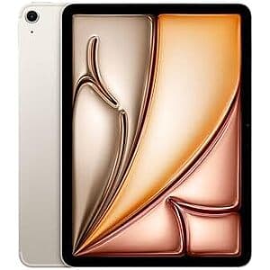Apple iPad Air Tablet with 128GB, M2 Chip, Wi-Fi 6E and 5G Cellular for $487