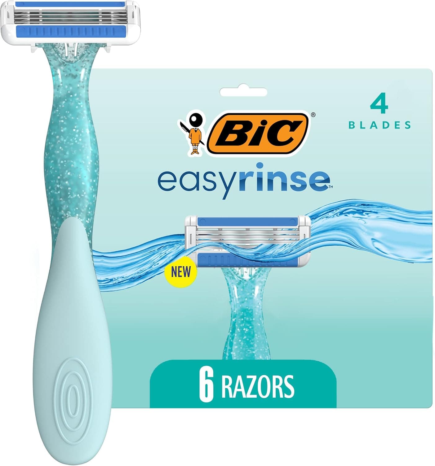 Smooth Shave with BIC EasyRinse Disposable Razors