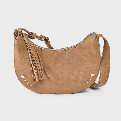 Girls' Fringe Crossbody Bag - art class™ Brown