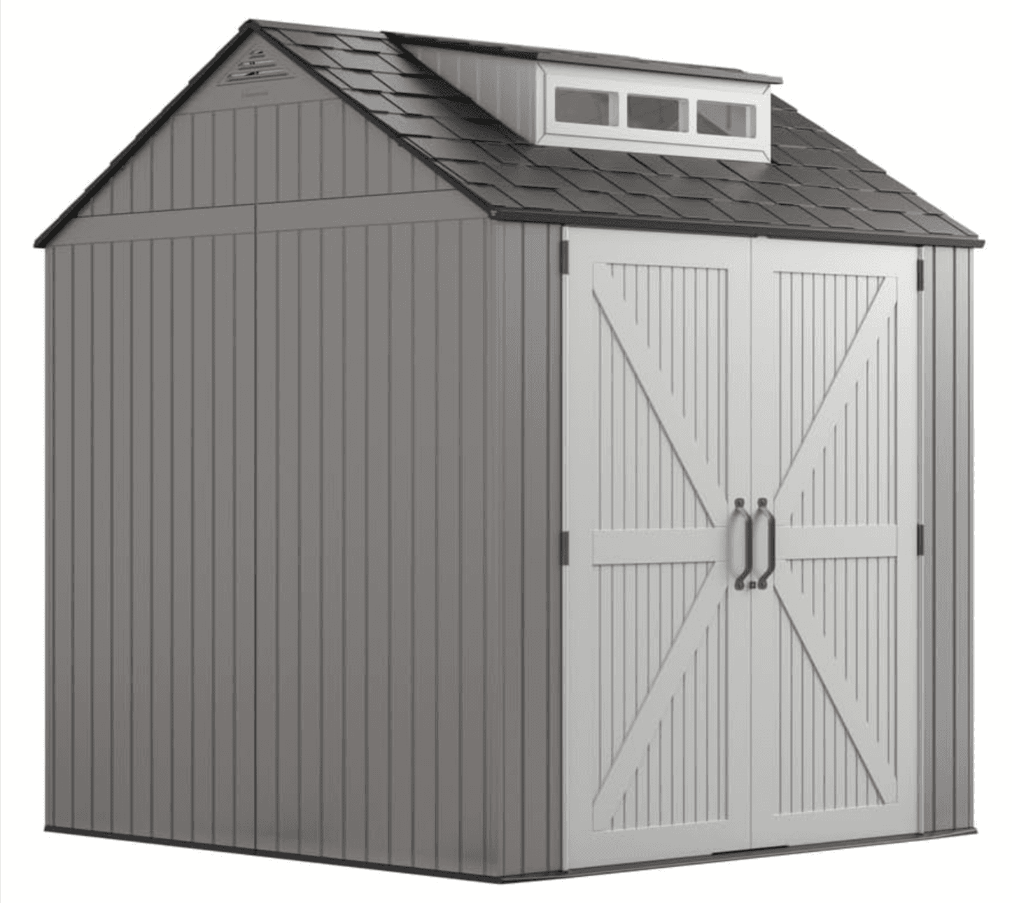 Rubbermaid 7' x 7' Large Resin Outdoor Storage Shed With Floor Amazon