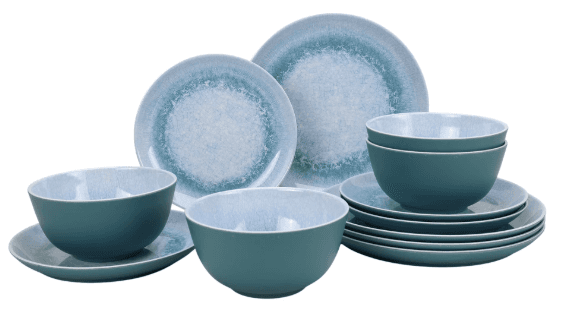 12-Piece Better Homes & Gardens Bamboo Melamine Dinnerware Set Walmart