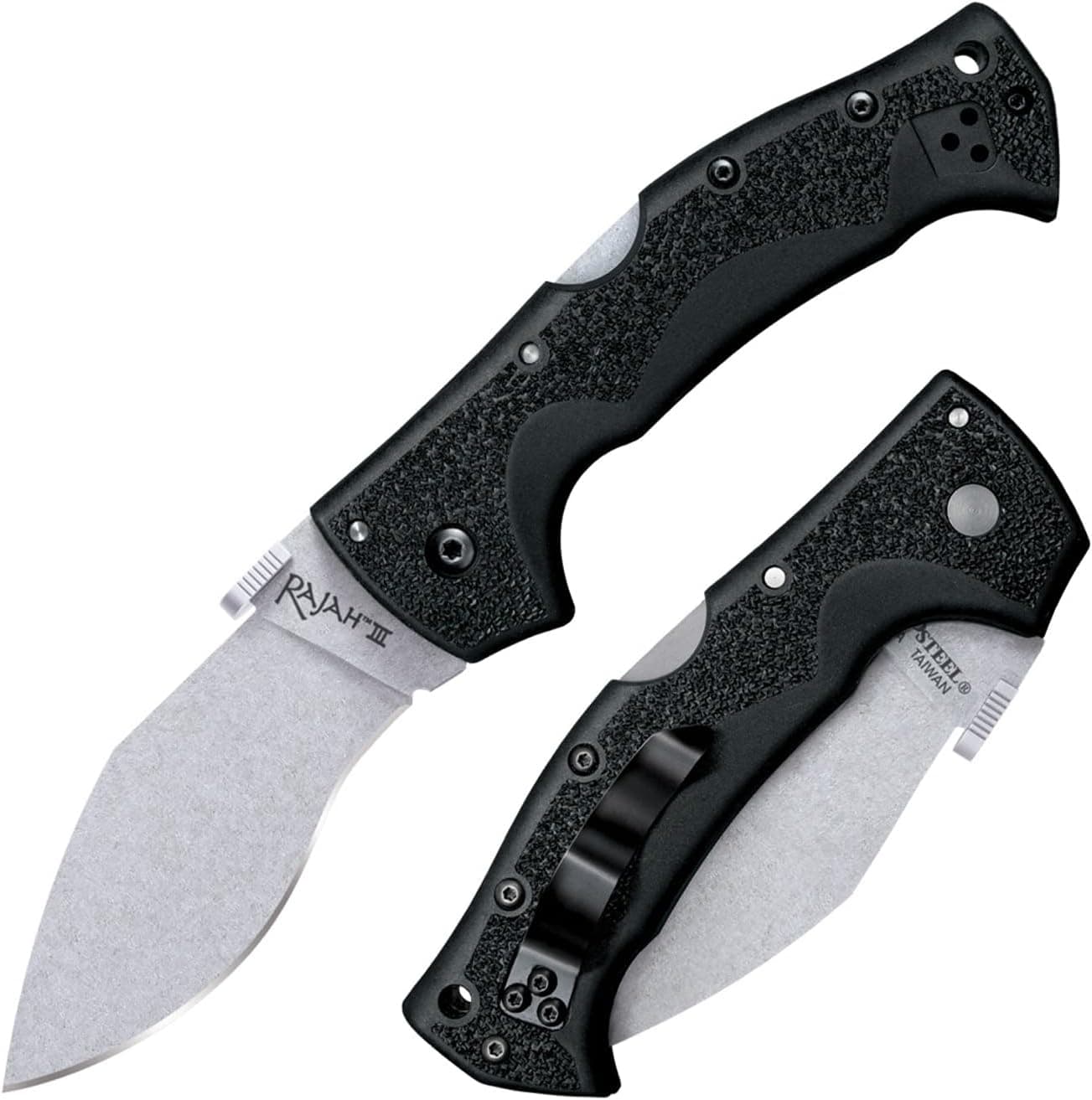 Razor-Sharp Rajah III Folding Knife - Sleek Black