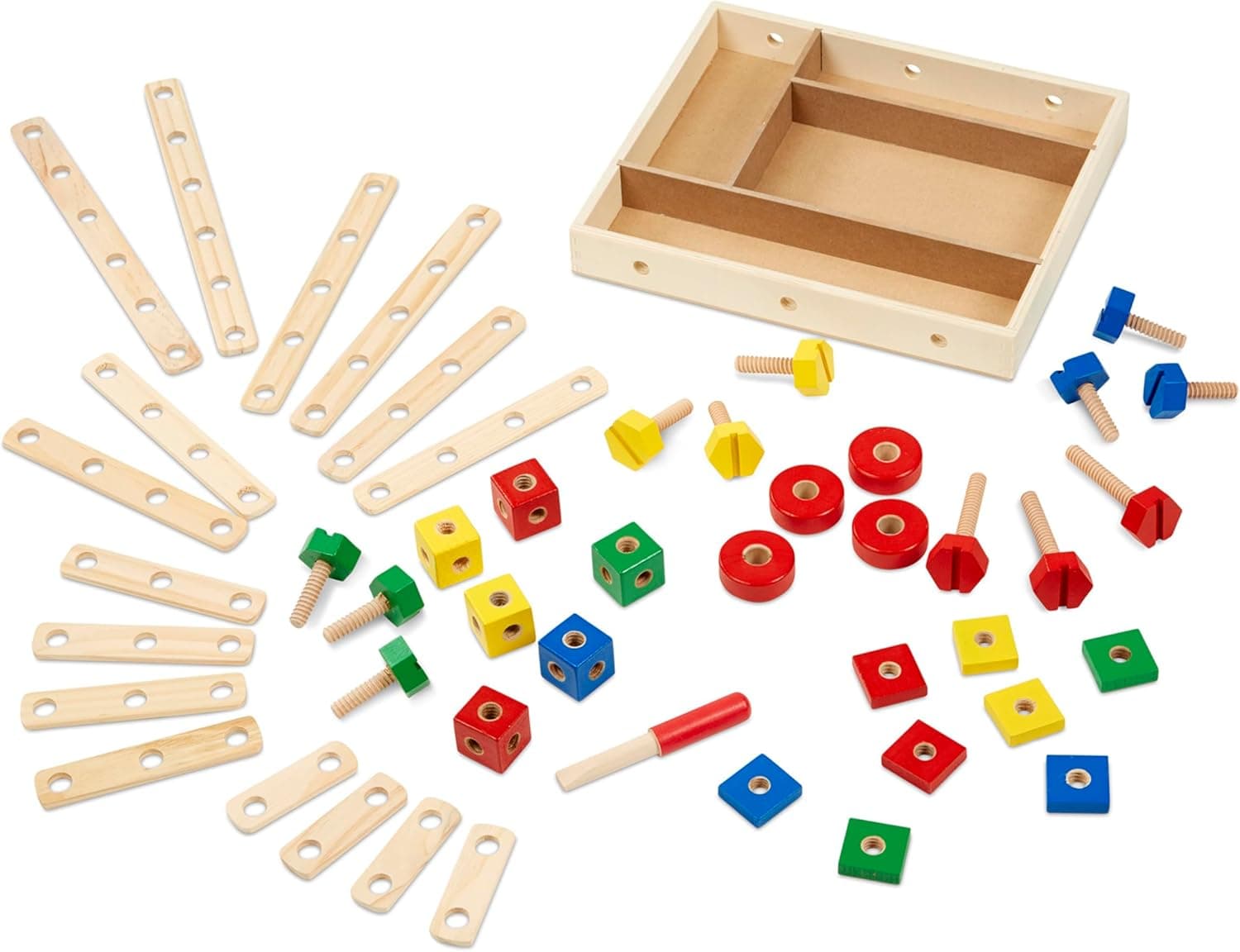 48-Piece Wooden Construction Set from Melissa & Doug