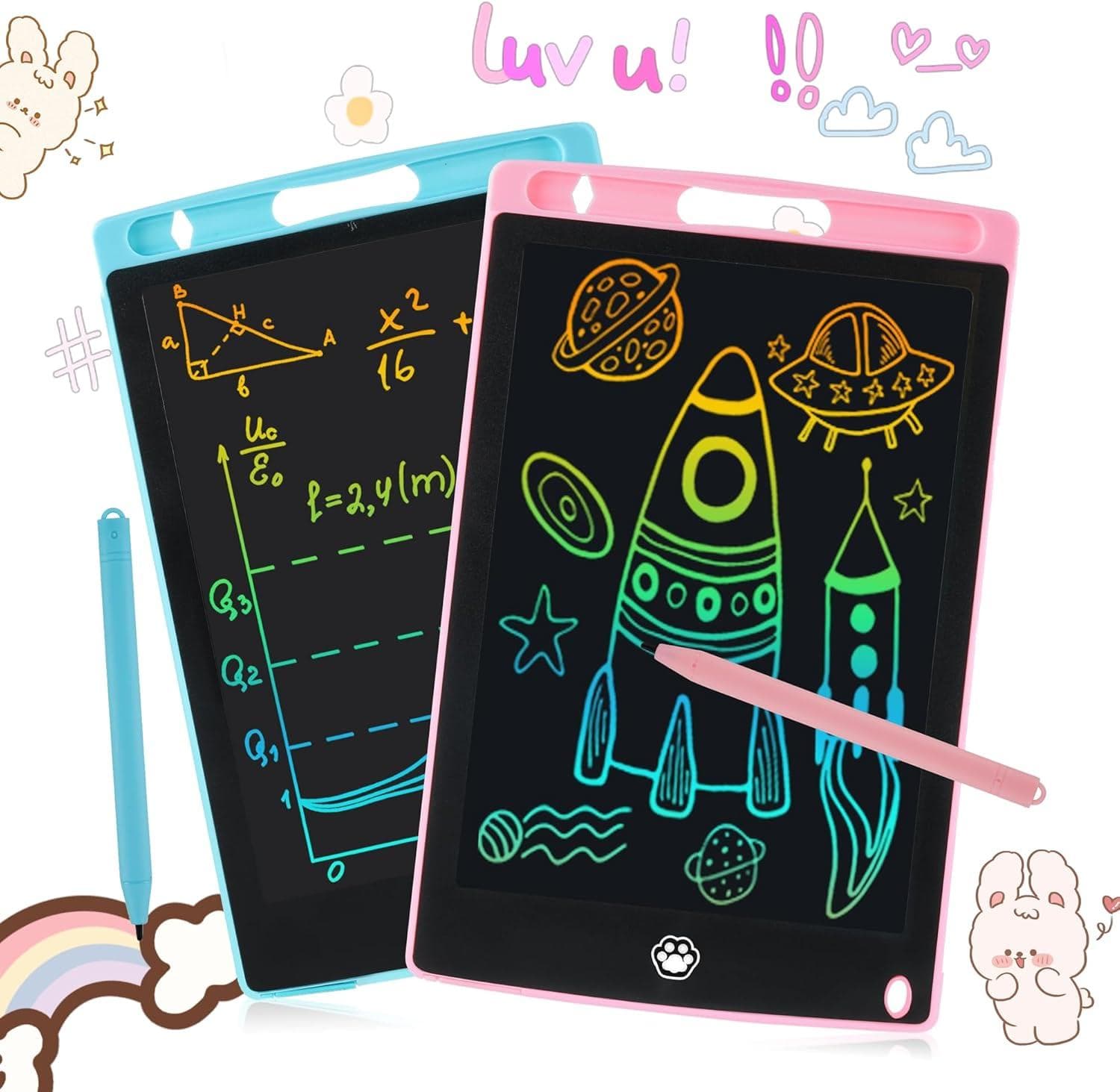 Save 50% on 2-Pack SUNLU Kids' LCD Erasable Doodle Boards