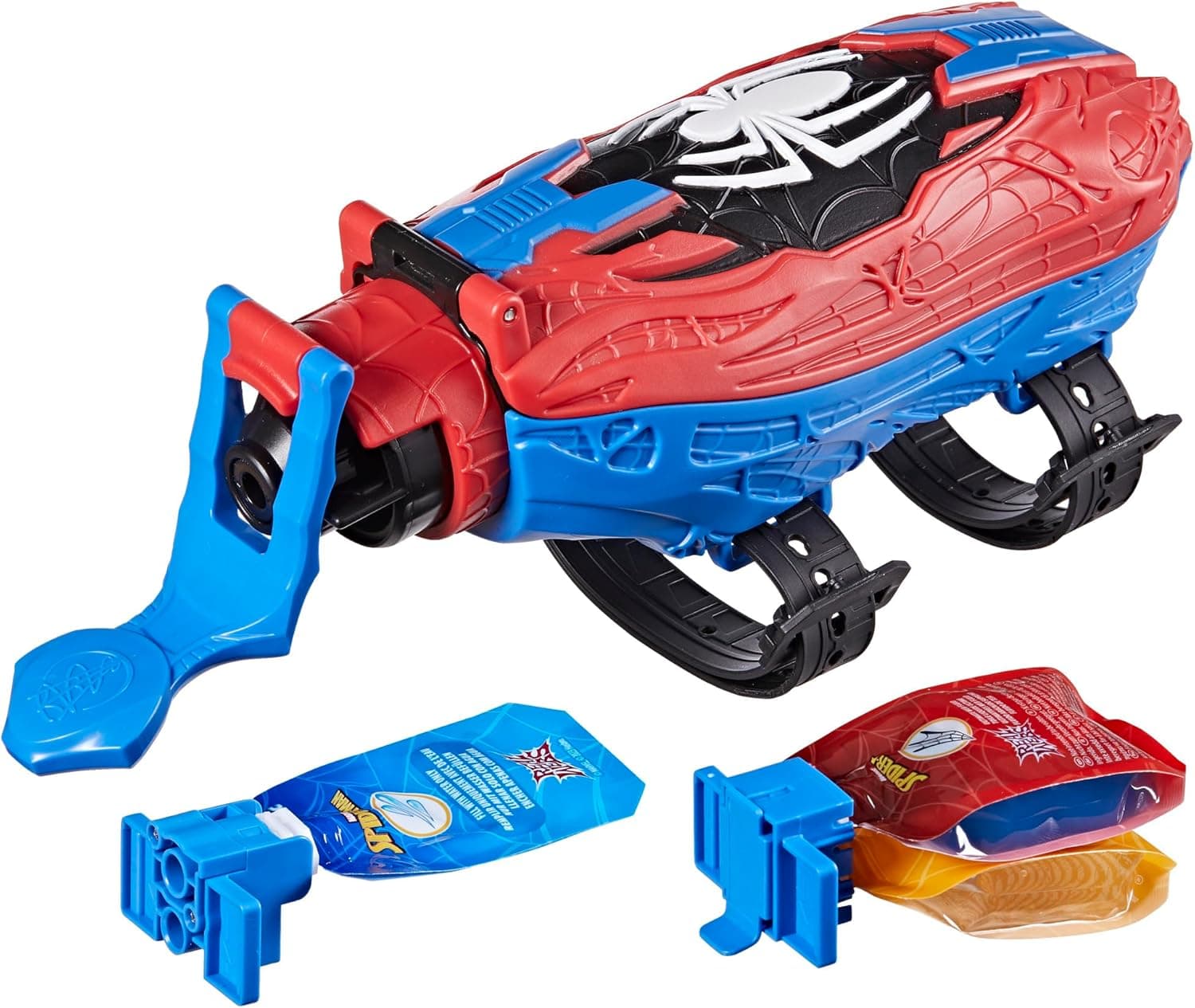 Marvel Spider-Man Real Webs Ultimate Web Blaster, 2-in-1 Blaster, Role Play Toy, Spider-Man Costume, Spider-Man Toys for Kids 5 and Up