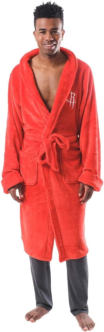 Luxurious NBA Rockets Robe - Silk-Soft Comfort