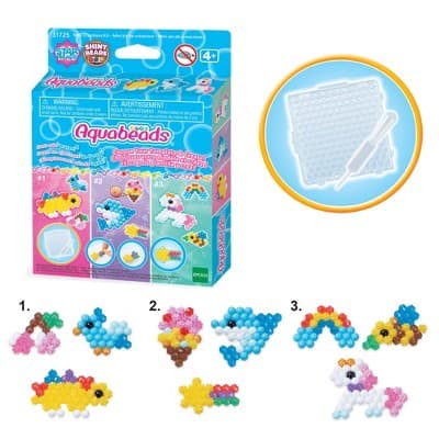 Aquabeads Mini Play Packs: DIY Art Kits for Kids, Includes Instructions & Templates, Ages 4+