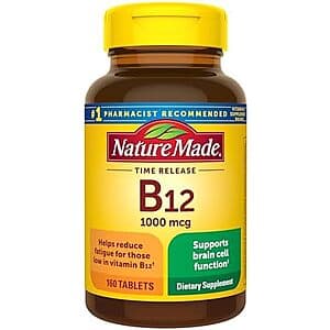 Nature Made Vitamin B12 Tablets - 160 Count, $5.15 with Subscribe & Save