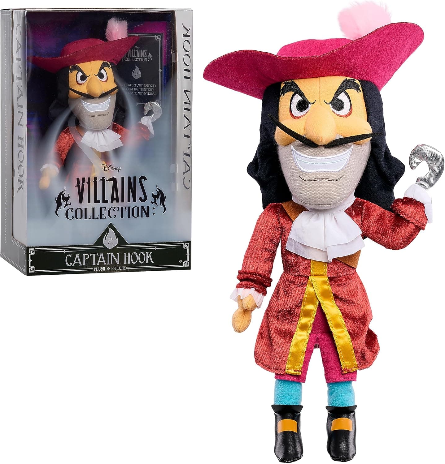 Exclusive Disney Villains Captain Hook Plush Doll