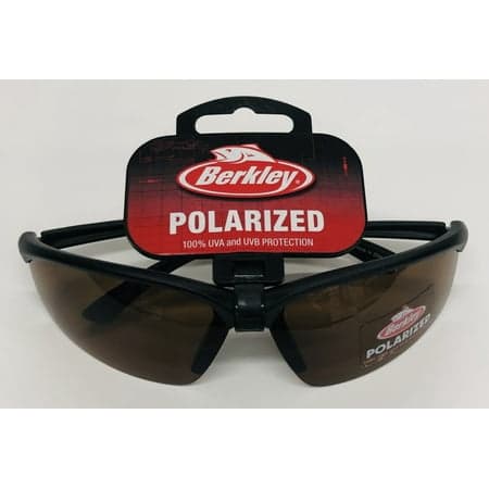 Berkley Lanier Polarized Fishing Sunglasses, Matte Black / Brown, Adult