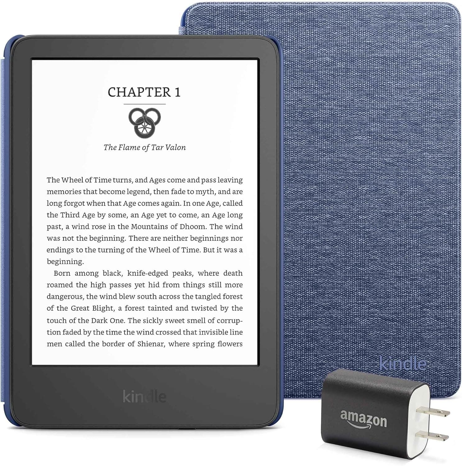 Kindle Essentials Bundle: Kindle, Cover, Power Adapter