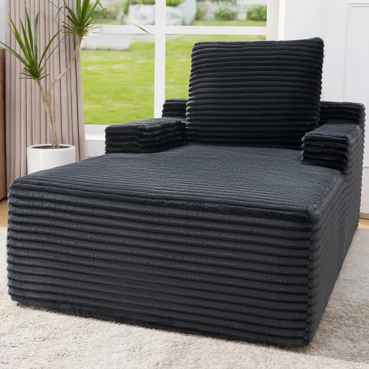 Corduroy Chaise Lounger from Latitude Run - 29% Off
