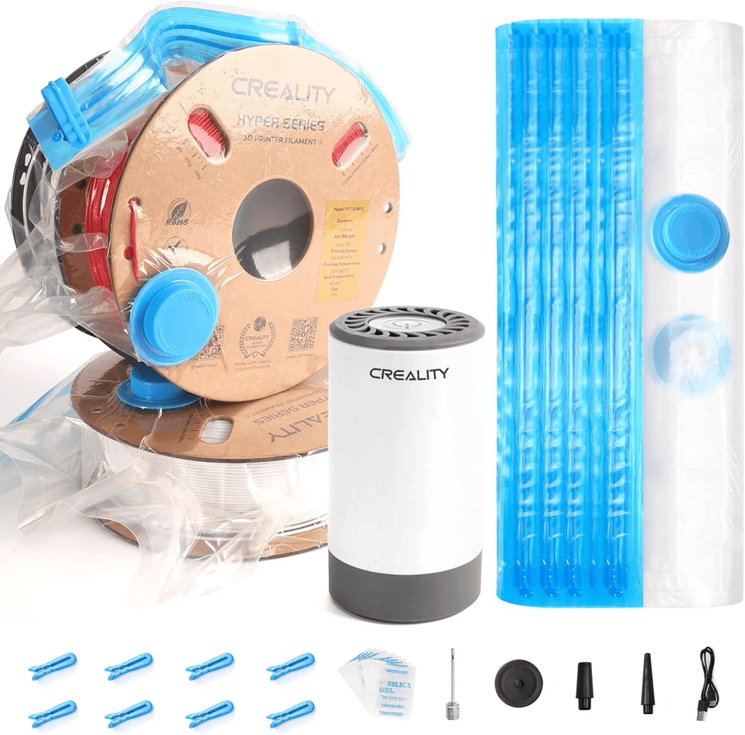 8-Pack Creality 3D Printer Filament Reusable Vacuum Storage Bags