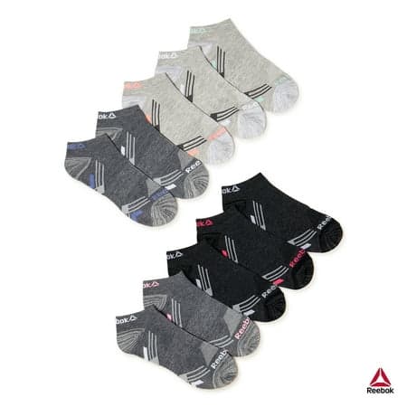 Reebok Women's Lightweight Low-Cut Socks, 10-Pack