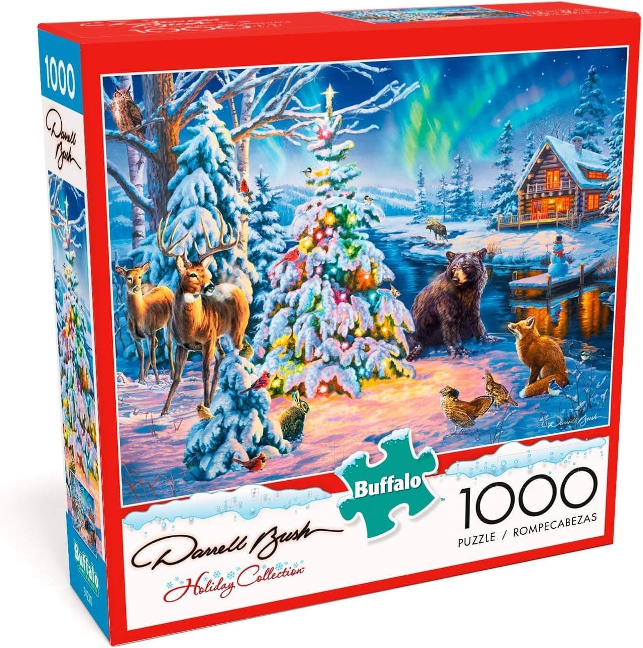 Festive 1000-Piece Woodland Christmas Puzzle by Buffalo Games