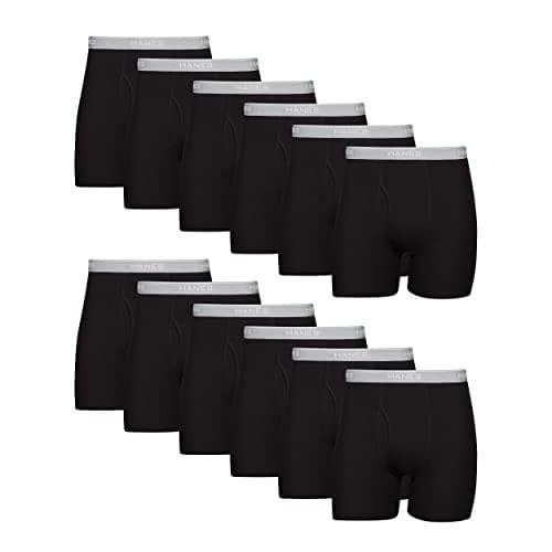 12-Pack Hanes Men's Underwear Boxer Briefs Pack Amazon
