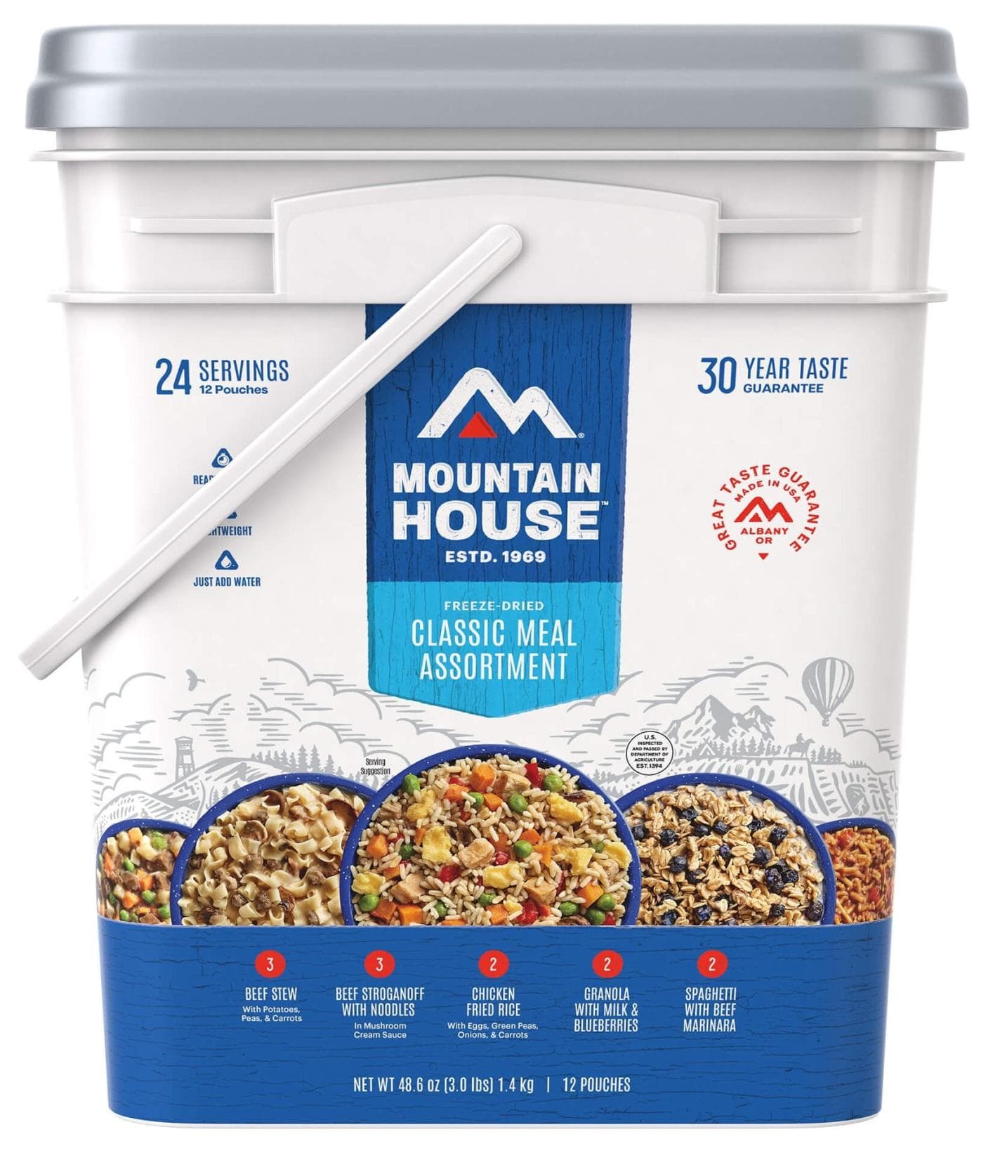 24-Serving Mountain House Classic Bucket Walmart