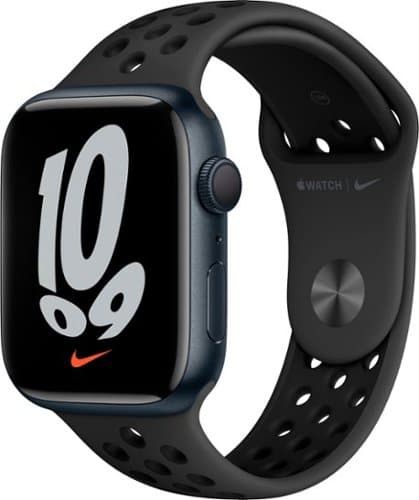 Refurbished Apple Watch Nike Series 7 (GPS) 41mm Aluminum Case with Anthracite/Black Nike Sport Band - Midnight - (2021)