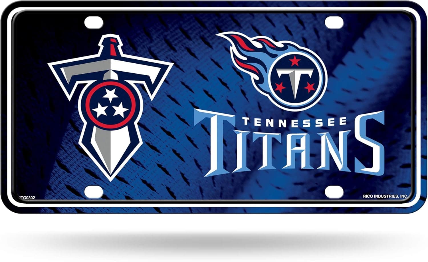 Officially Licensed NFL Tennessee Titans Metal License Plate