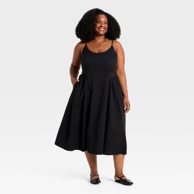 Women's Corset Sundress - A New Day™ Black 2X