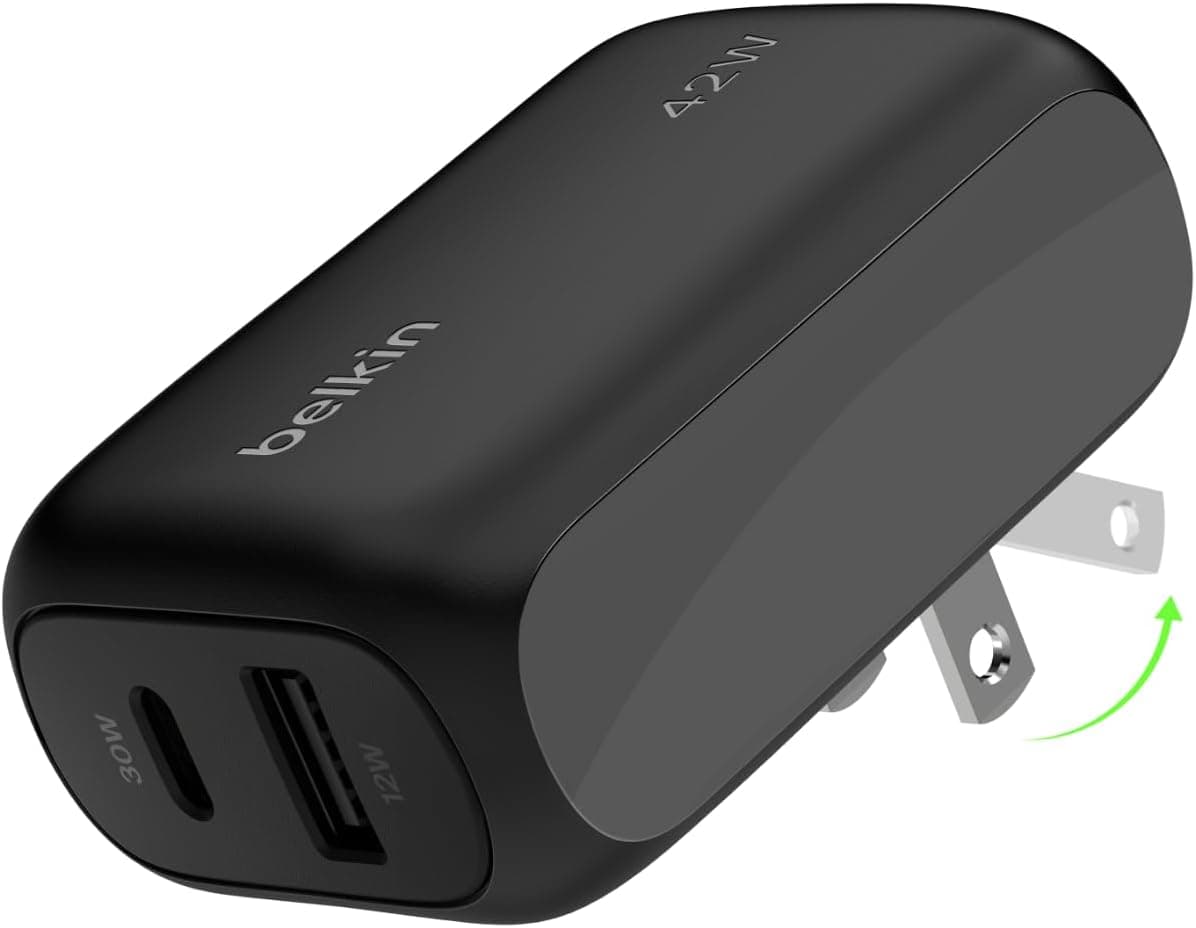 Belkin Dual Port Charger: Superfast Charging for Smartphones & Tablets