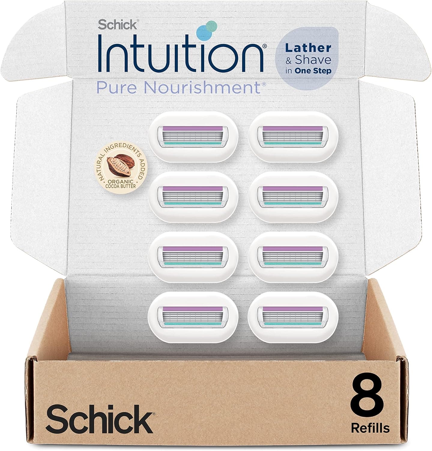 Schick Intuition Refill: Organic Cocoa Butter Razor Blades