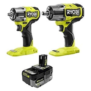 Powerful Ryobi Impact Wrench Kit with 4Ah Battery