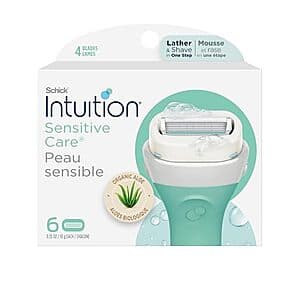 Schick Intuition Women's Razor Refills with Organic Aloe
