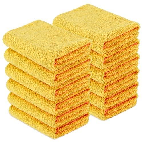 12-Pack Amazon Basics Microfiber Cleaning Cloths