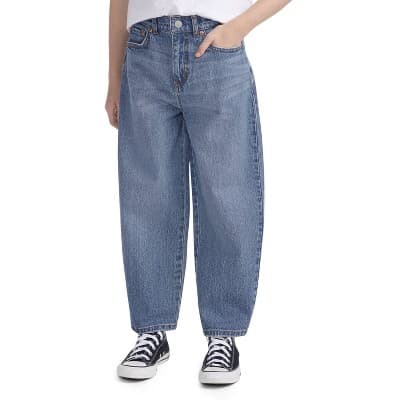 Levi's® Girls' Baggy Barrel Fit Jeans - Medium Wash 7