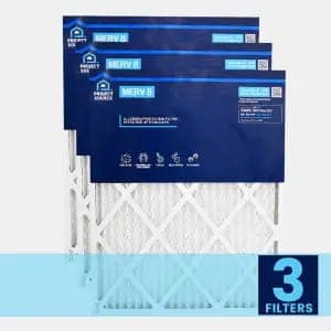 High-Efficiency MERV 8 Air Filters - 3-Pack